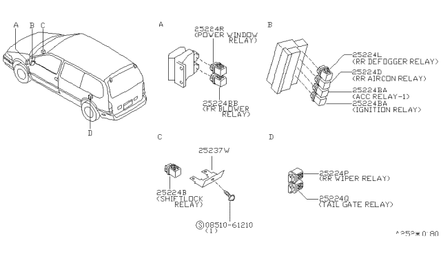 1995 Nissan Quest Relay Diagram 3