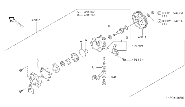 1994 Nissan Quest Power Steering Pump Diagram