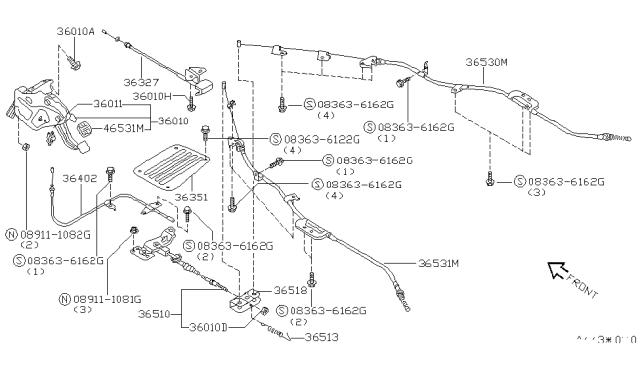 1995 Nissan Quest Parking Brake Control Diagram