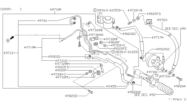 1997 Nissan Quest Power Steering Piping Diagram 1