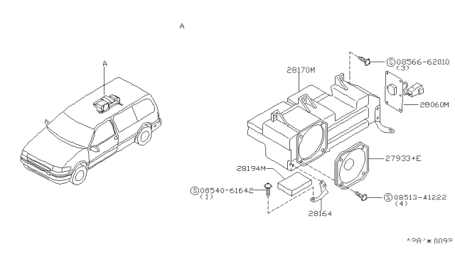 1993 Nissan Quest Speaker Diagram 2