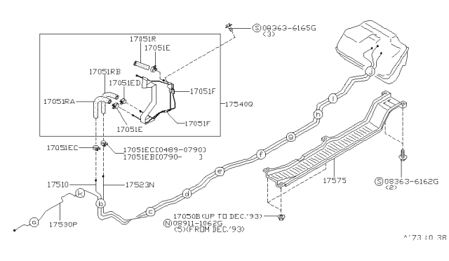 1991 Nissan 300ZX Fuel Piping Diagram 9