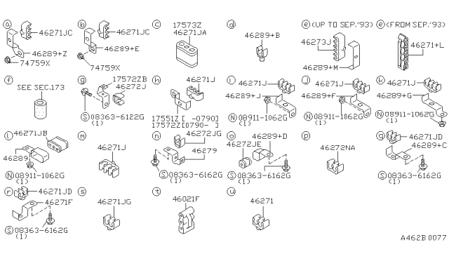 1993 Nissan 300ZX Brake Piping & Control Diagram 1