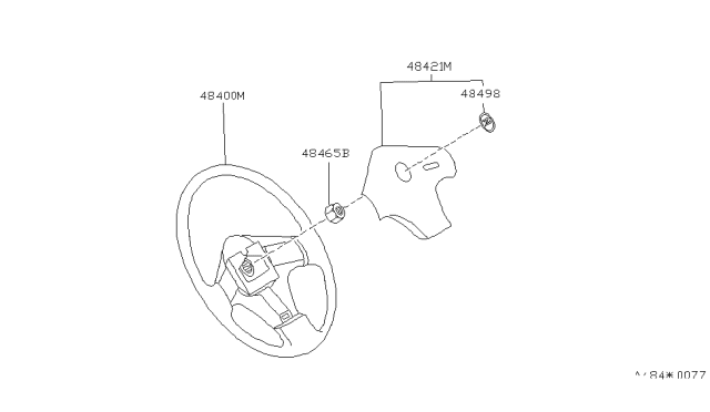 1996 Nissan 300ZX Steering Wheel Diagram 1