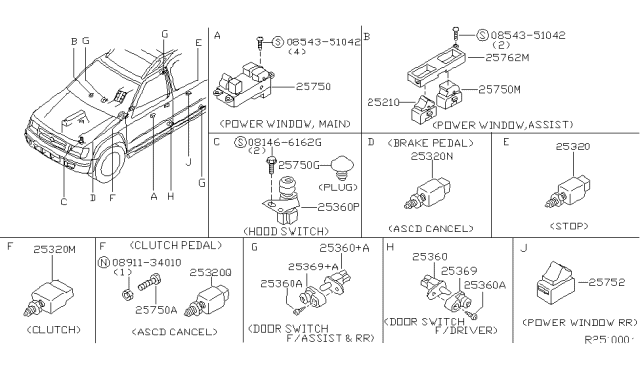 2000 Nissan Xterra Switch Diagram 1