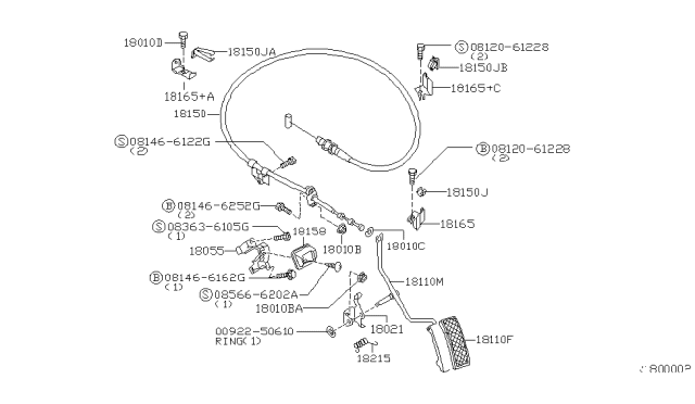 2002 Nissan Xterra Accelerator Linkage Diagram 4