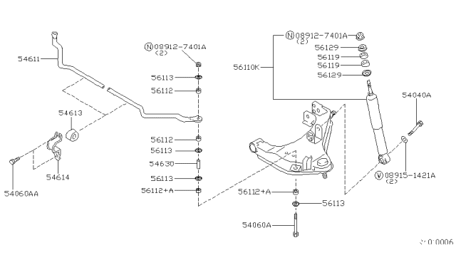 2004 Nissan Xterra Front Suspension Diagram 2