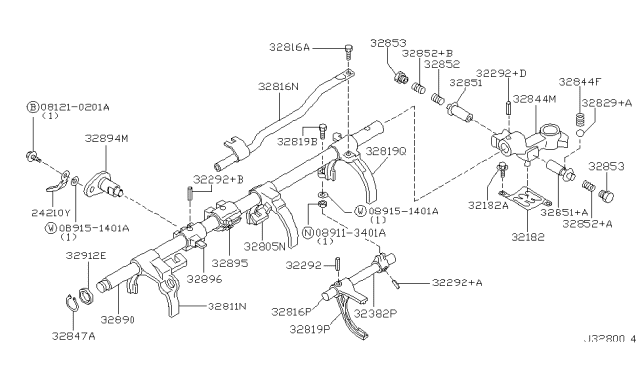 2003 Nissan Xterra Transmission Shift Control Diagram 5