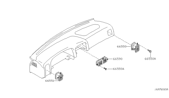 2003 Nissan Xterra Ventilator Diagram