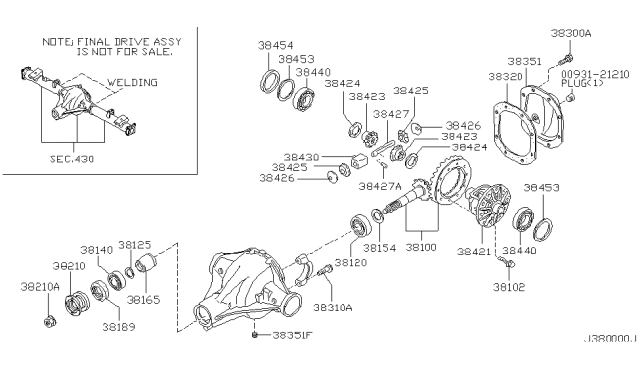 2001 Nissan Xterra Rear Final Drive Diagram 4