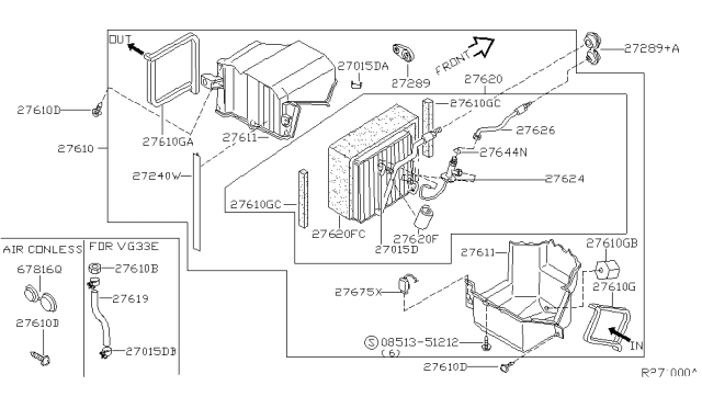 2002 Nissan Xterra Cooling Unit Diagram 2