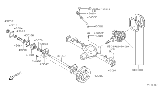 2003 Nissan Xterra Rear Axle Diagram 4