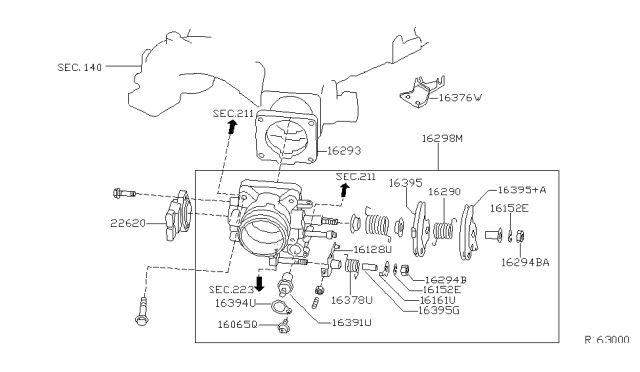 2002 Nissan Xterra Throttle Chamber Diagram 3