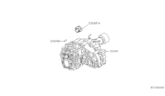 2001 Nissan Xterra Transfer Assembly & Fitting Diagram 2