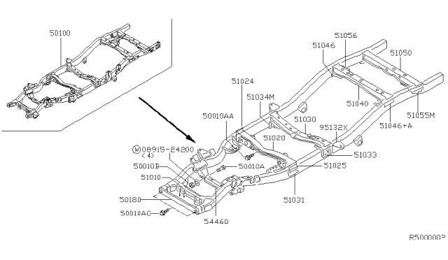 2000 Nissan Xterra Frame Diagram 7