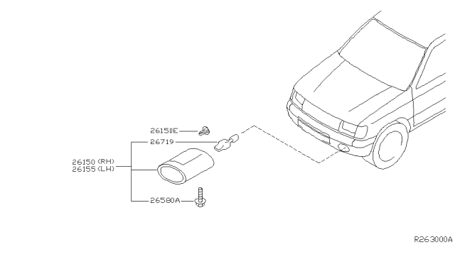 2002 Nissan Xterra Fog,Daytime Running & Driving Lamp Diagram 2