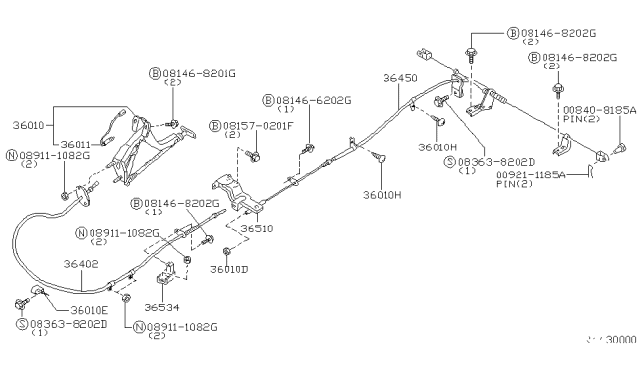 2001 Nissan Xterra Parking Brake Control Diagram 2