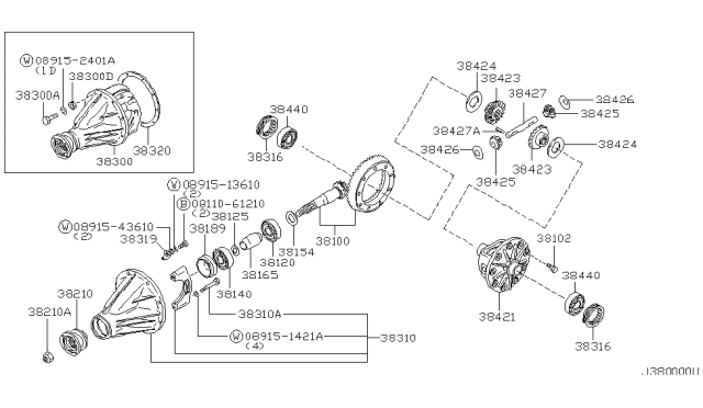 2001 Nissan Xterra Rear Final Drive Diagram 1