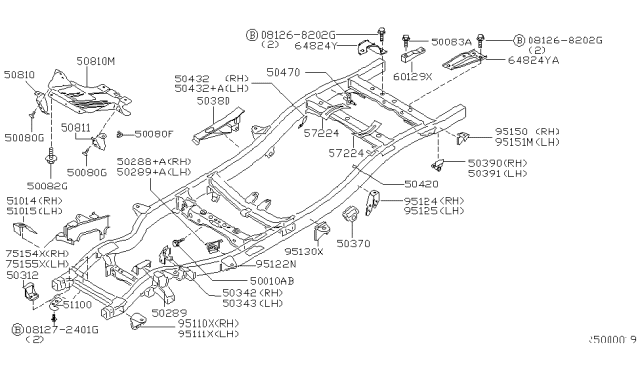 2001 Nissan Xterra Frame Diagram 1