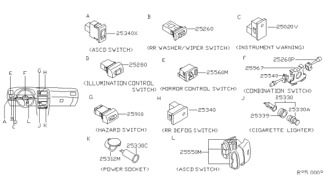 2000 Nissan Xterra Switch Diagram 3