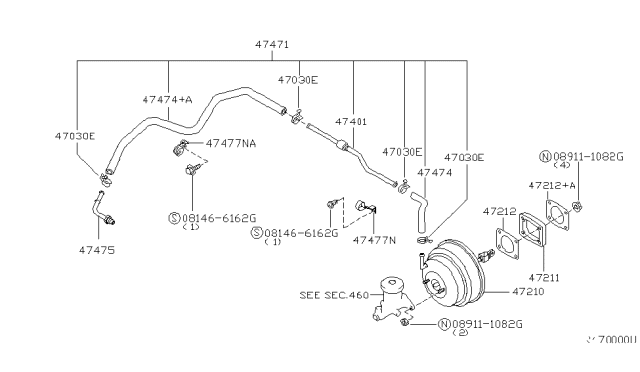 2002 Nissan Xterra Brake Servo & Servo Control Diagram 2