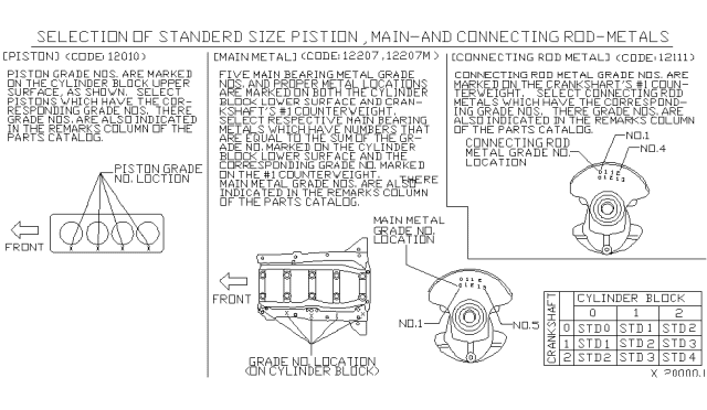 2004 Nissan Xterra Piston,Crankshaft & Flywheel Diagram 3