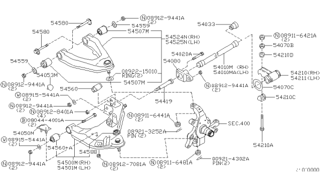 2003 Nissan Xterra Front Suspension Diagram 3