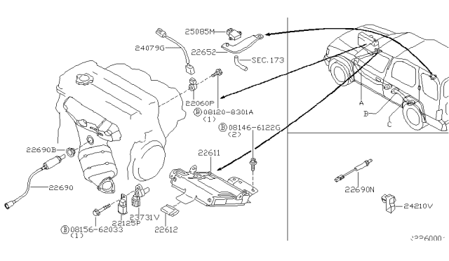 2003 Nissan Xterra Engine Control Module Diagram 1