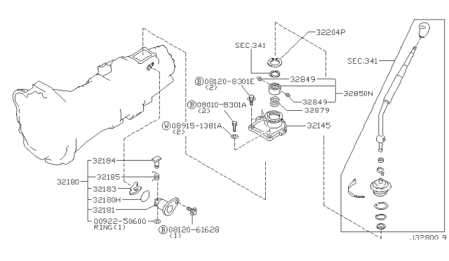 2004 Nissan Xterra Transmission Shift Control Diagram 2