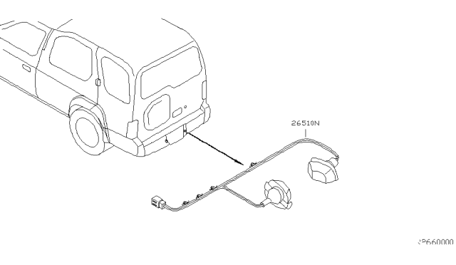 2004 Nissan Xterra Licence Plate Lamp Diagram