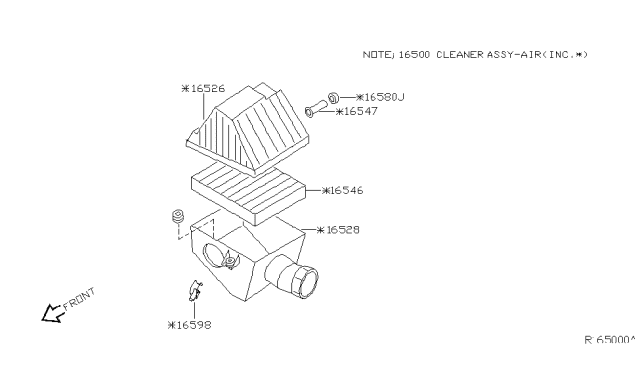 2000 Nissan Xterra Air Cleaner Diagram 3