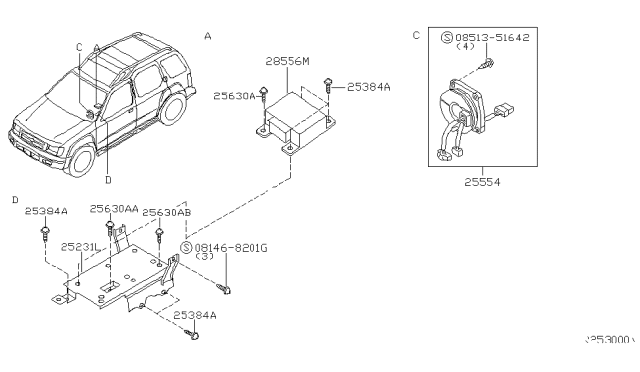 2002 Nissan Xterra Electrical Unit Diagram 4