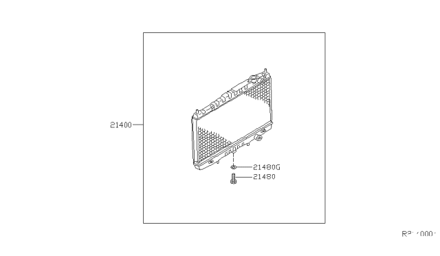 2003 Nissan Xterra Radiator,Shroud & Inverter Cooling Diagram 3