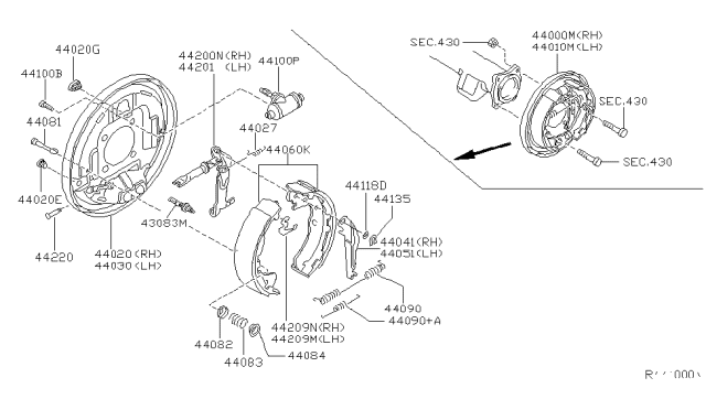 2004 Nissan Xterra Rear Brake Diagram