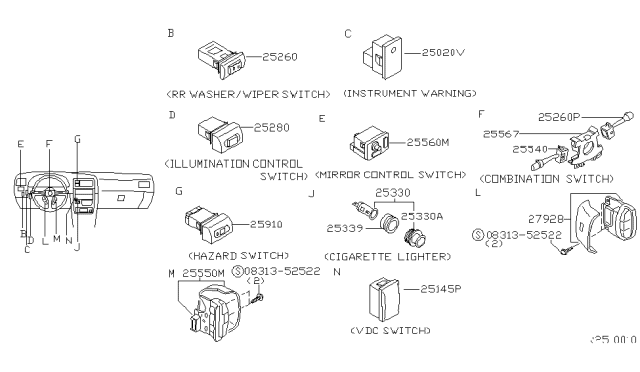 2004 Nissan Xterra Switch Diagram 2