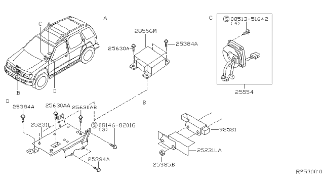 2001 Nissan Xterra Electrical Unit Diagram 4