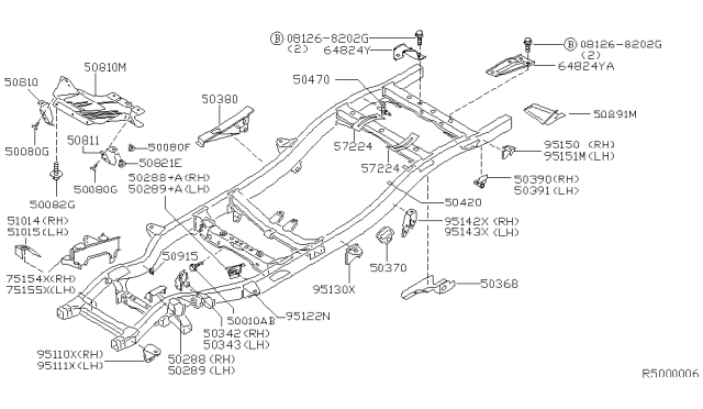 2000 Nissan Xterra Frame Diagram 3