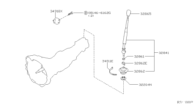 2003 Nissan Xterra Cover-Dust Diagram for 34918-3S500