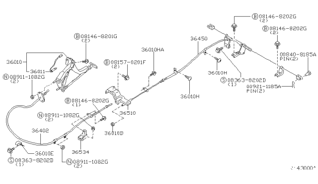 2000 Nissan Xterra Parking Brake Control Diagram 2