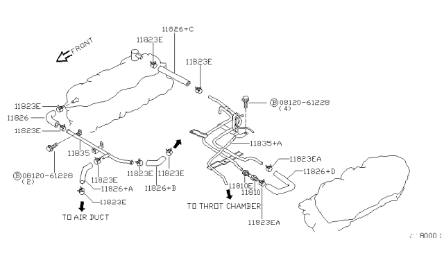 2003 Nissan Xterra Crankcase Ventilation Diagram 3