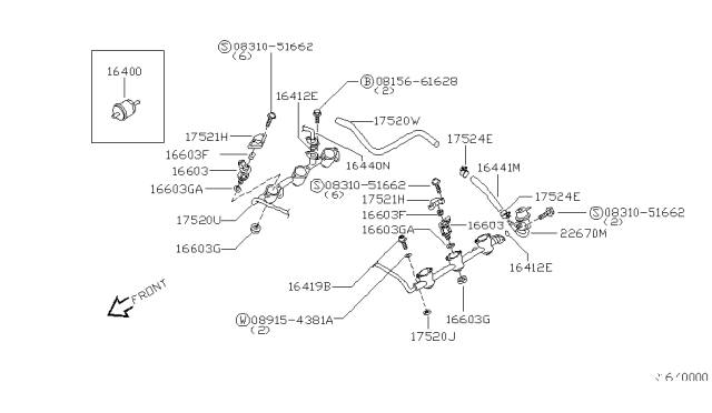 2003 Nissan Xterra Fuel Strainer & Fuel Hose Diagram 2