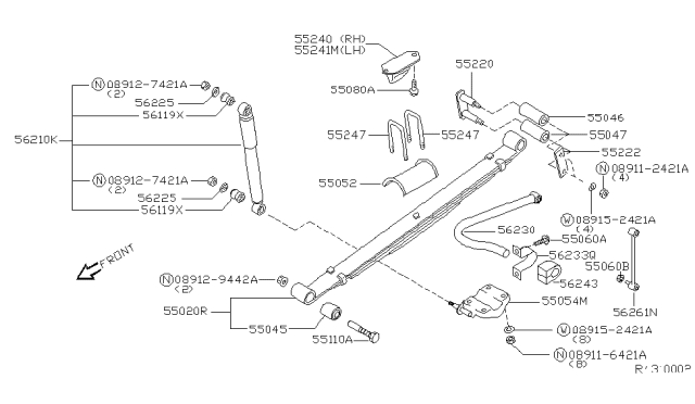 2003 Nissan Xterra Rear Suspension Diagram 1