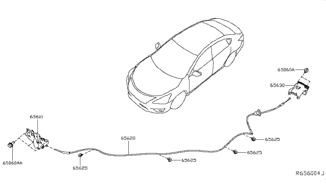 2019 Nissan Sentra Hood Lock Control Diagram