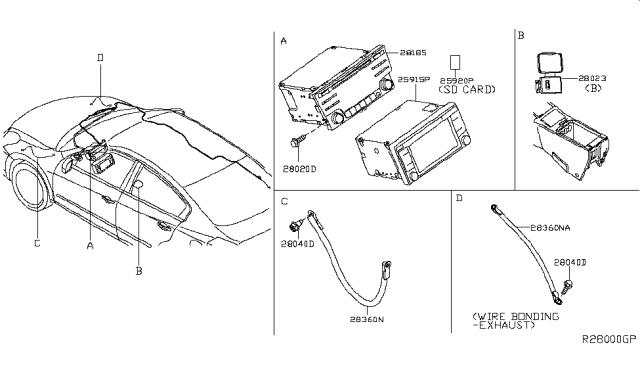 2014 Nissan Sentra Audio & Visual Diagram 3