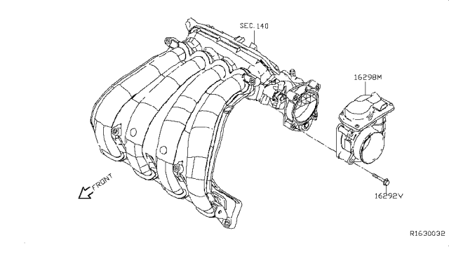 2017 Nissan Sentra Throttle Chamber Diagram 2