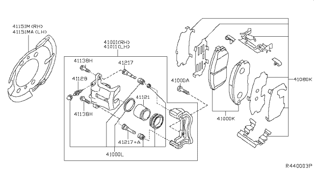 2013 Nissan Sentra Front Brake Diagram