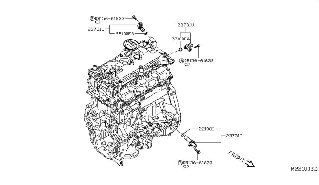 2019 Nissan Sentra Distributor & Ignition Timing Sensor Diagram 1