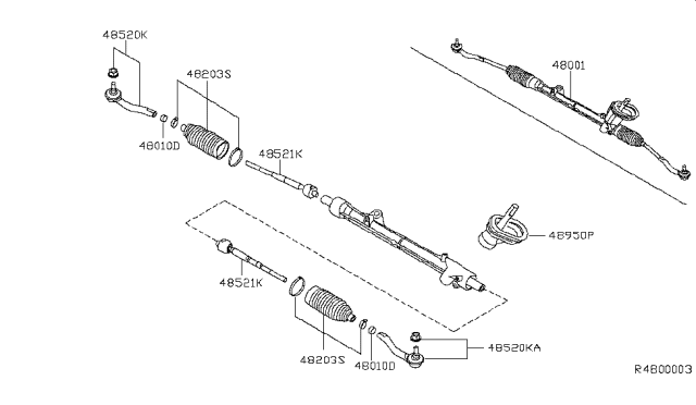 2016 Nissan Sentra BELLOWS Assembly Diagram for D8203-4AF1A