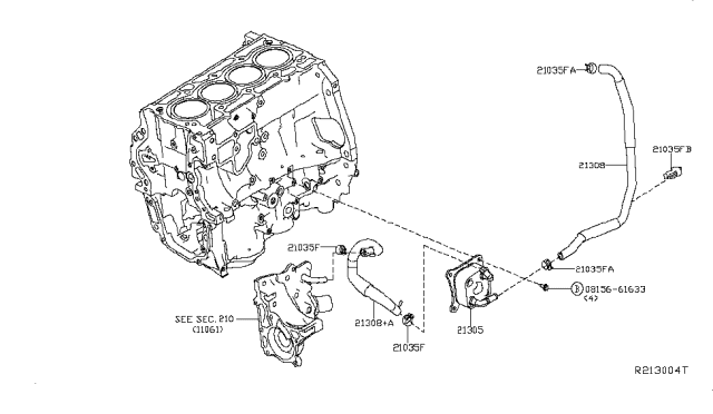 2019 Nissan Sentra Oil Cooler Diagram 3