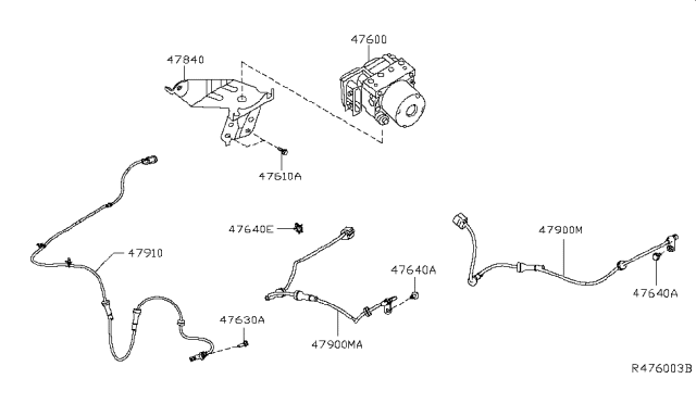 2016 Nissan Sentra Anti Skid Control Diagram